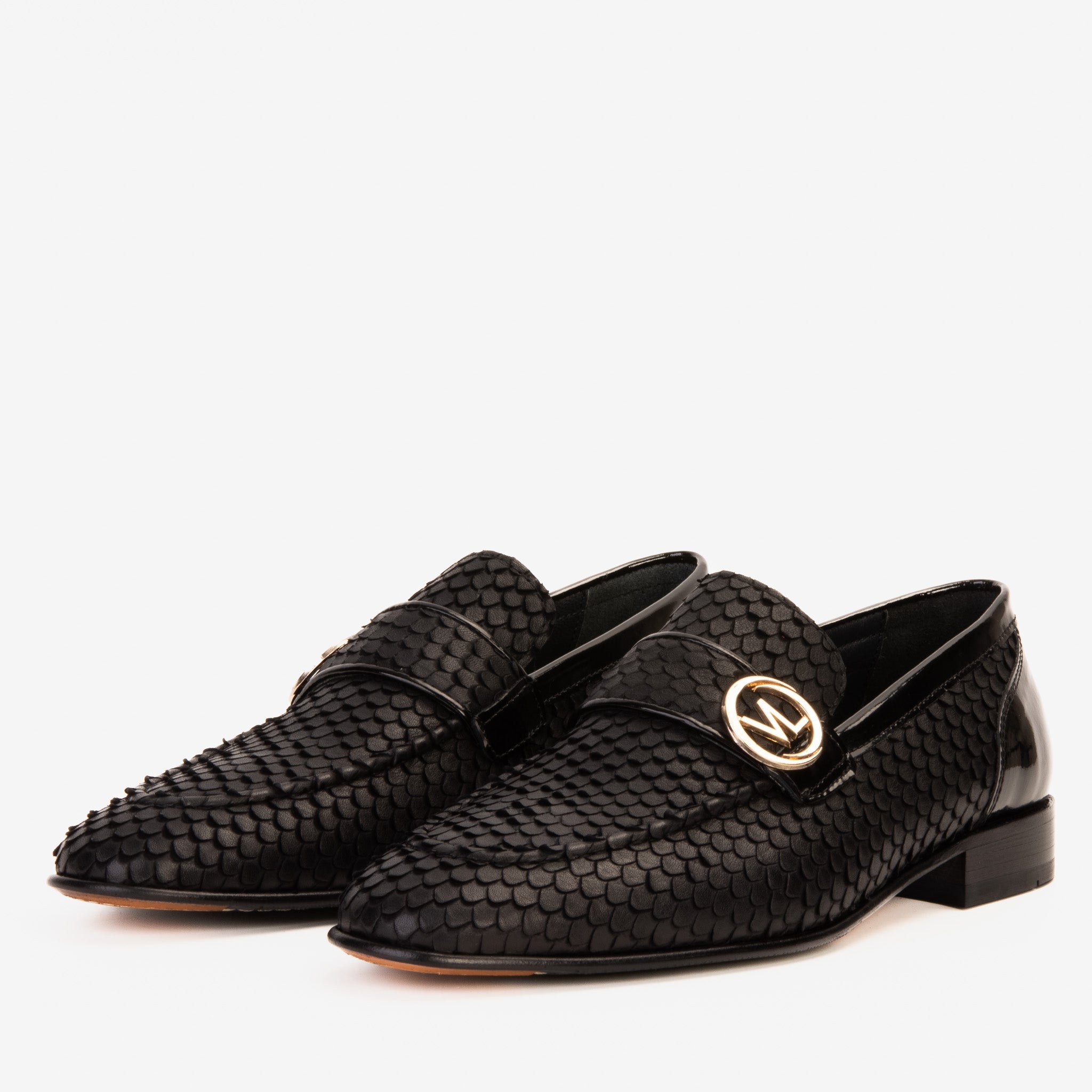 The Monarch Black Leather Dress Shoe - Vinci Leather