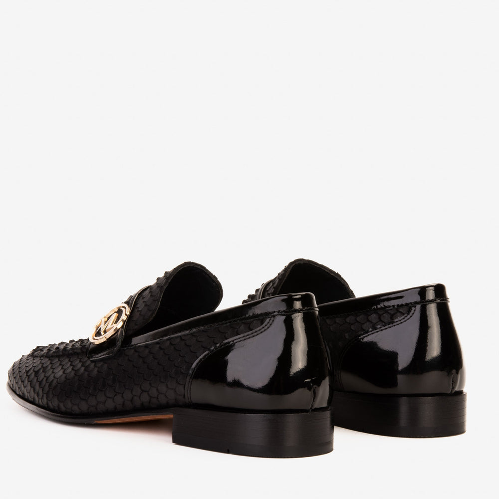 The Monarch Black Leather Dress Shoe - Vinci Leather