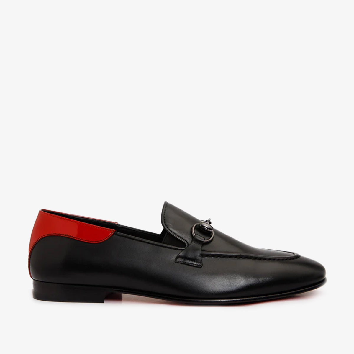 The Maratea Black Leather shoe Bit Loafer  Shoe - Vinci Leather