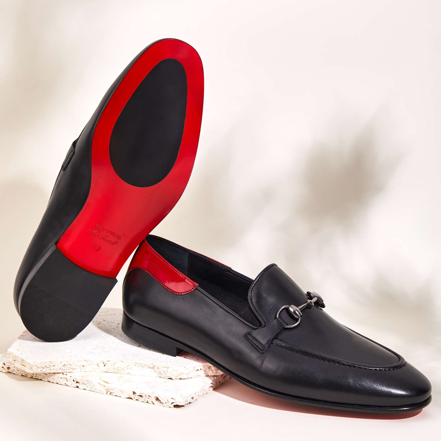The Maratea Black Leather shoe Bit Loafer  Shoe - Vinci Leather