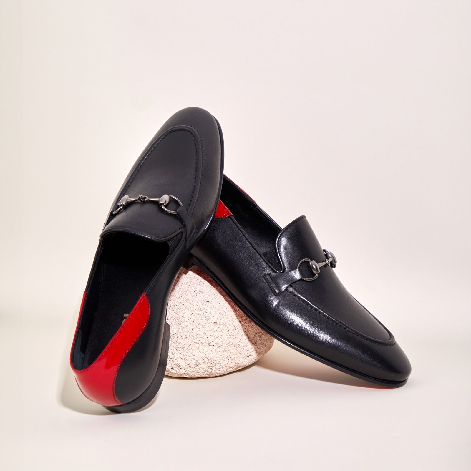 The Maratea Black Leather shoe Bit Loafer  Shoe - Vinci Leather