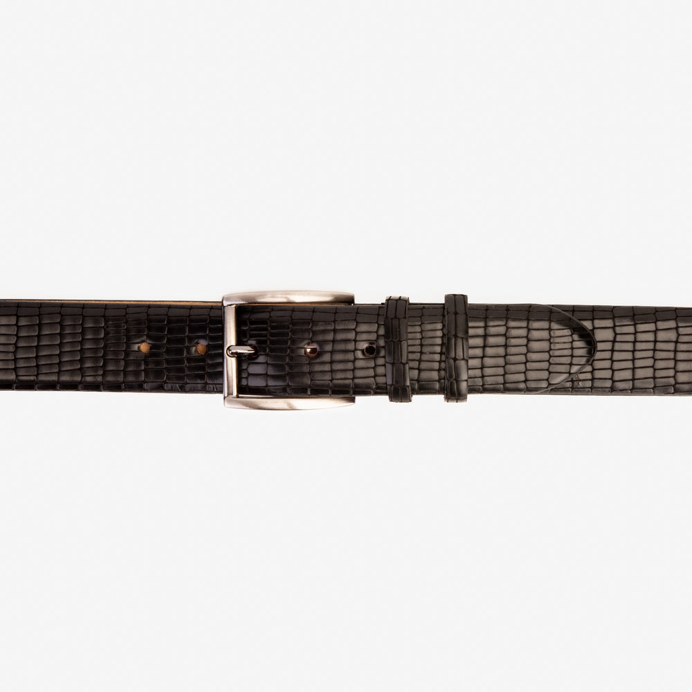 The Empire Black Leather Belt - Vinci Leather