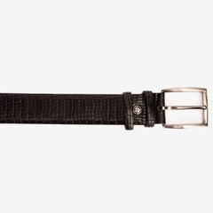 The Empire Black Leather Belt - Vinci Leather