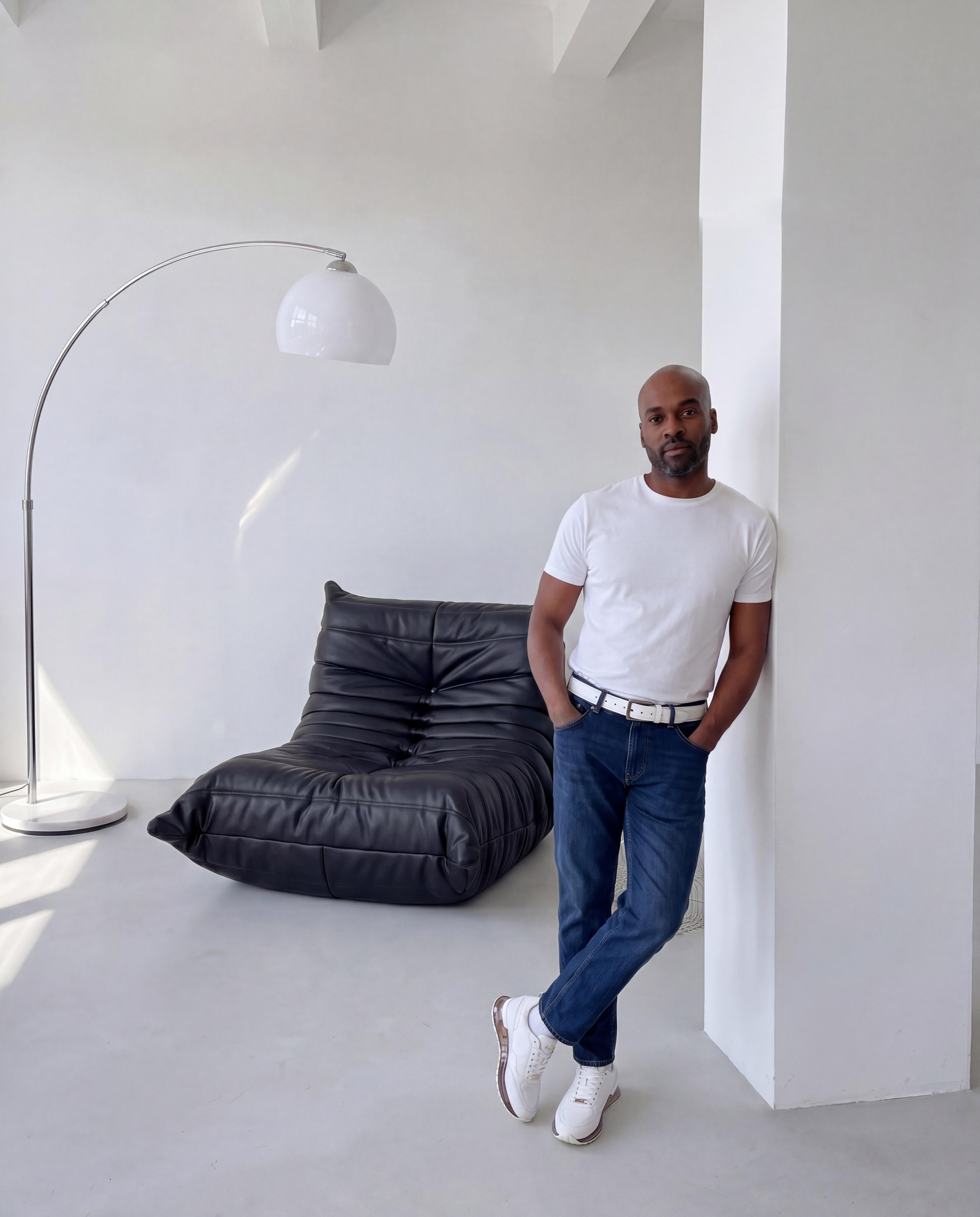 The Lexington White Sneaker - Vinci Leather