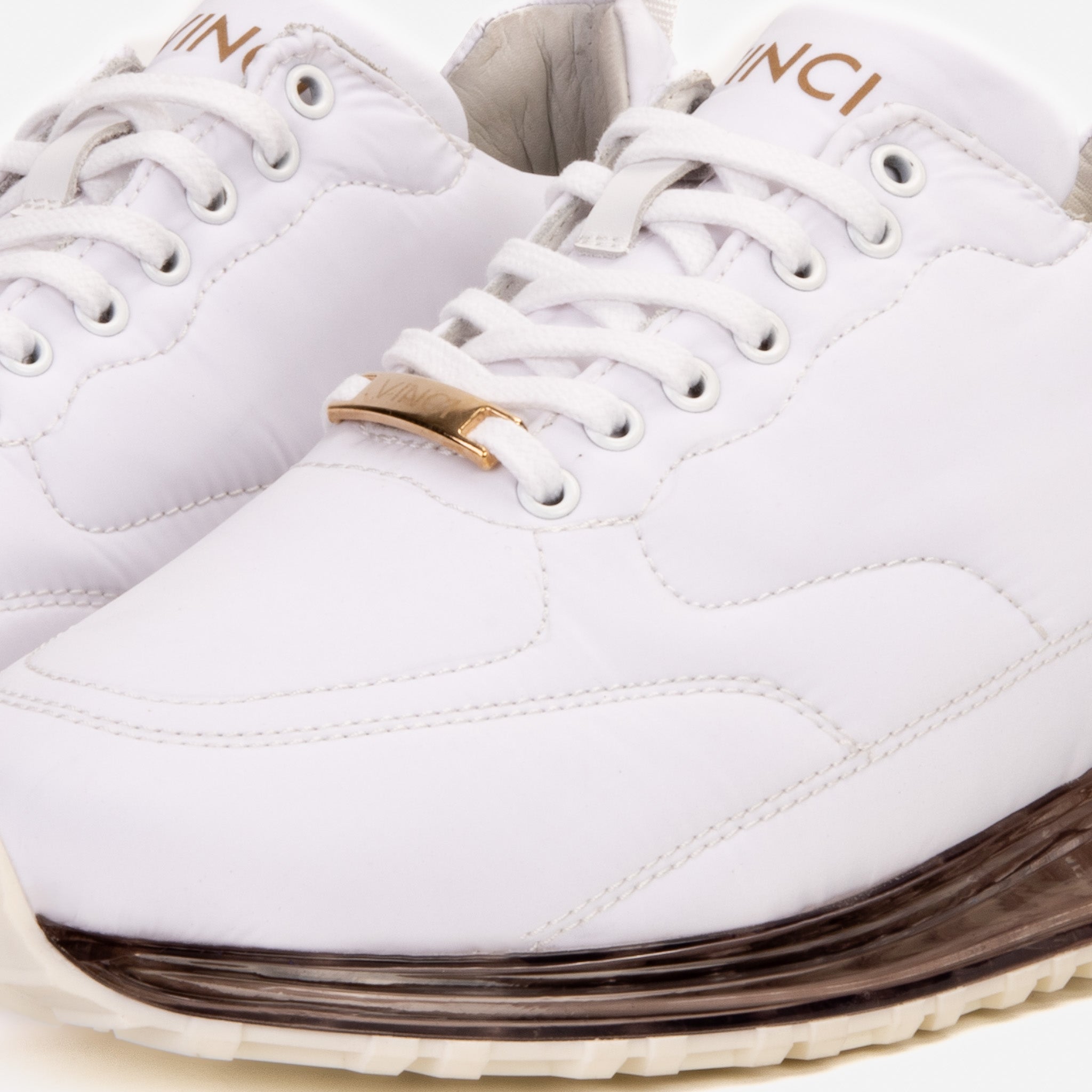 The Lexington White Sneaker - Vinci Leather