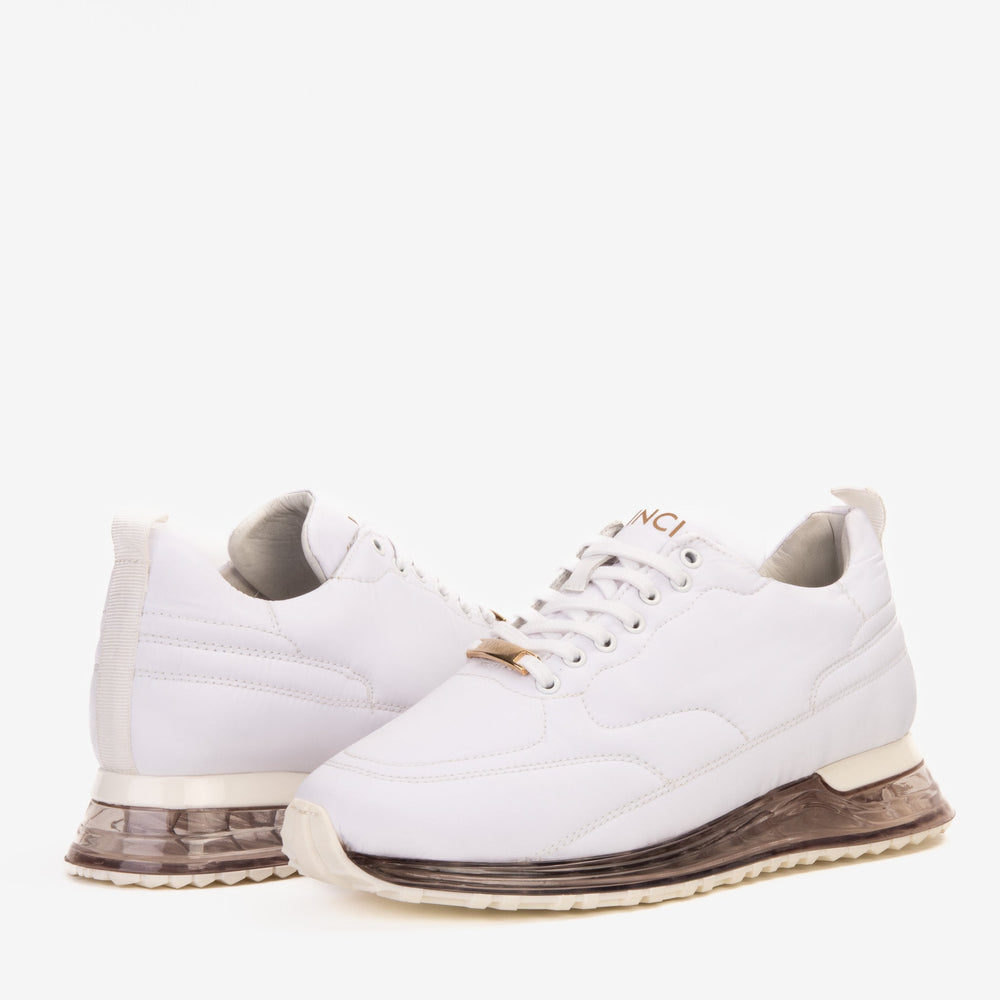 The Lexington White Sneaker - Vinci Leather