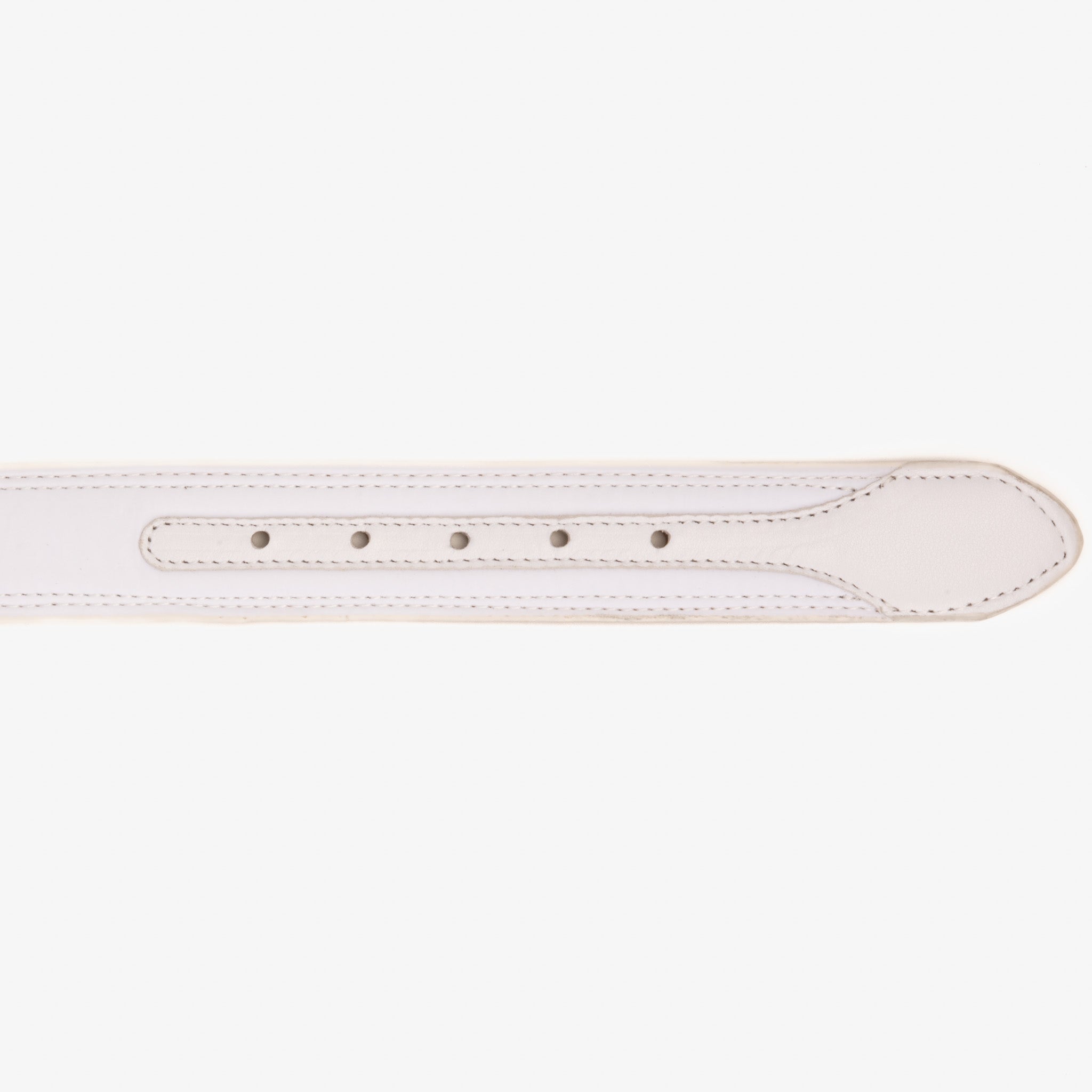 The Lexington White Leather Belt - Vinci Leather