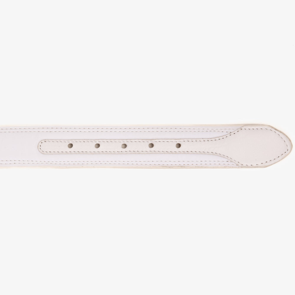 The Lexington White Leather Belt - Vinci Leather