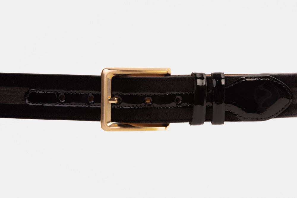 The Pontalto Black Leather Belt - Vinci Leather