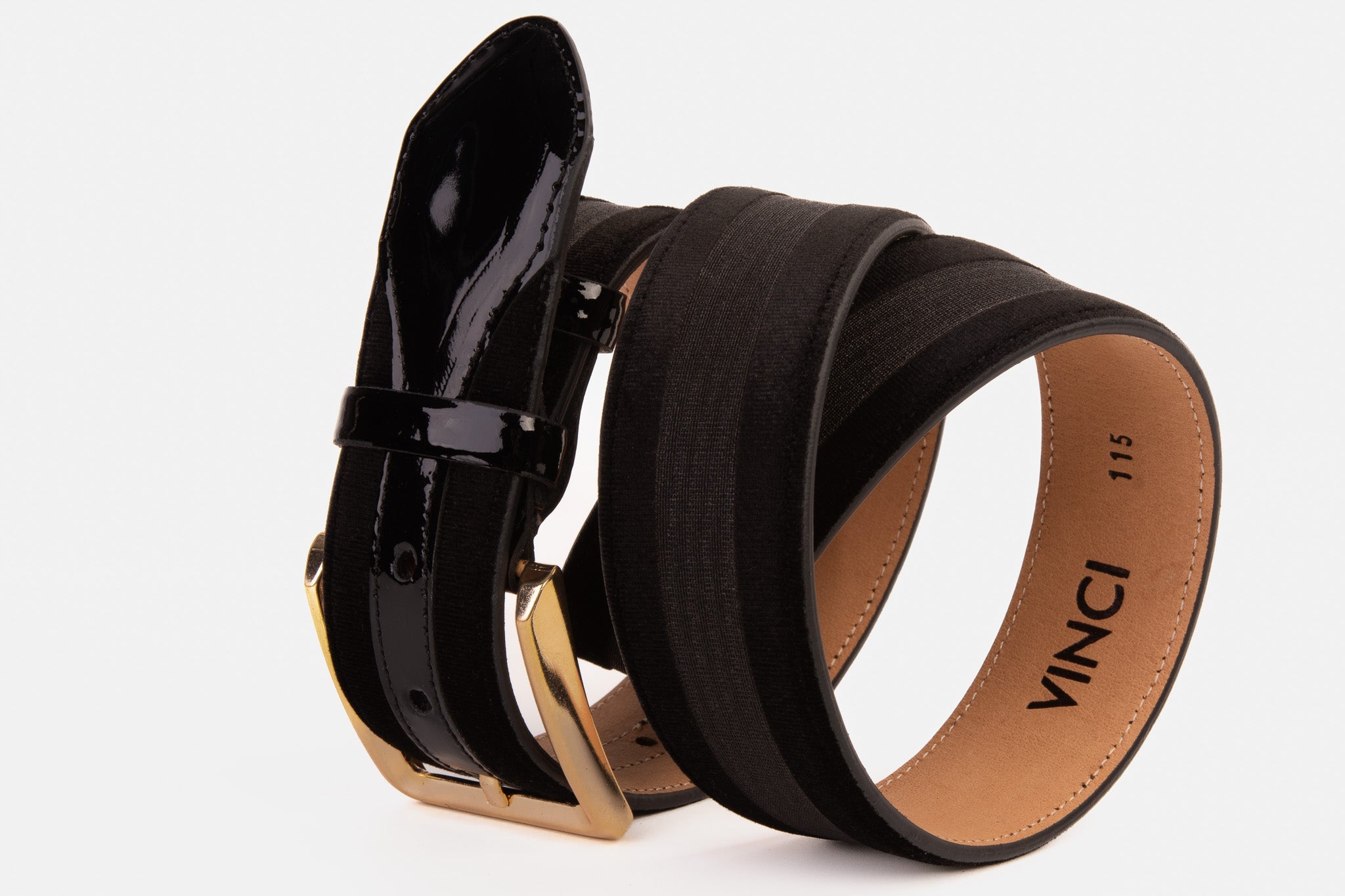 The Pontalto Black Leather Belt - Vinci Leather