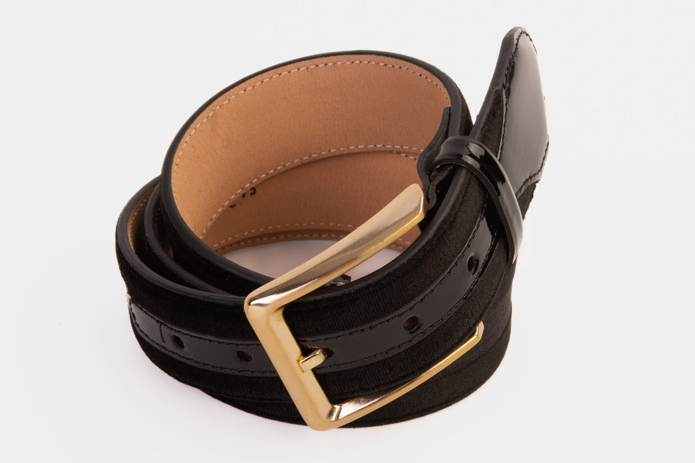 The Pontalto Black Leather Belt - Vinci Leather