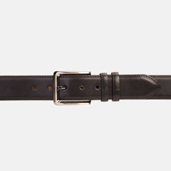 The Bogota Black Calfskin Belt - Vinci Leather