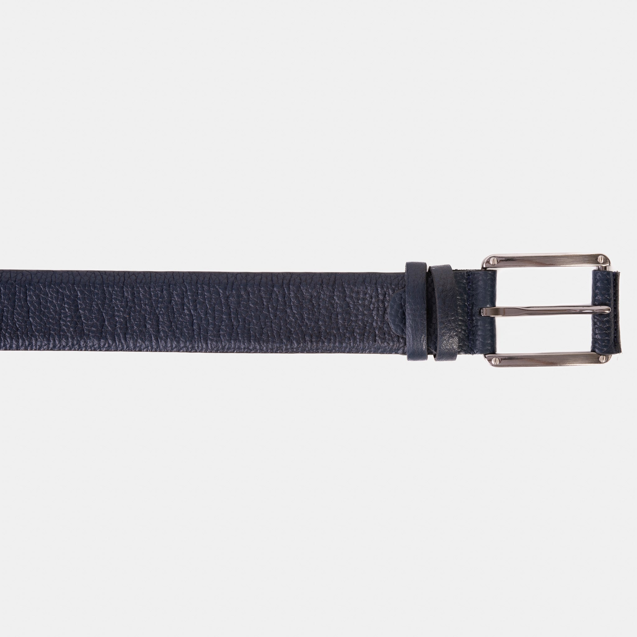 The Draco Navy Calfskin Belt - Vinci Leather