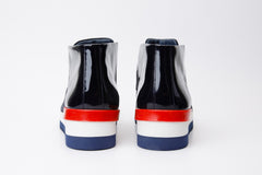 The Kagan Navy Blue Wingtip Chukka Sneaker Boot - Vinci Leather