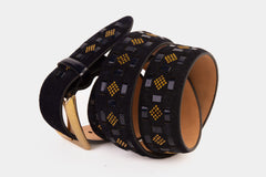 The Vicino Navy Leather Belt - Vinci Leather