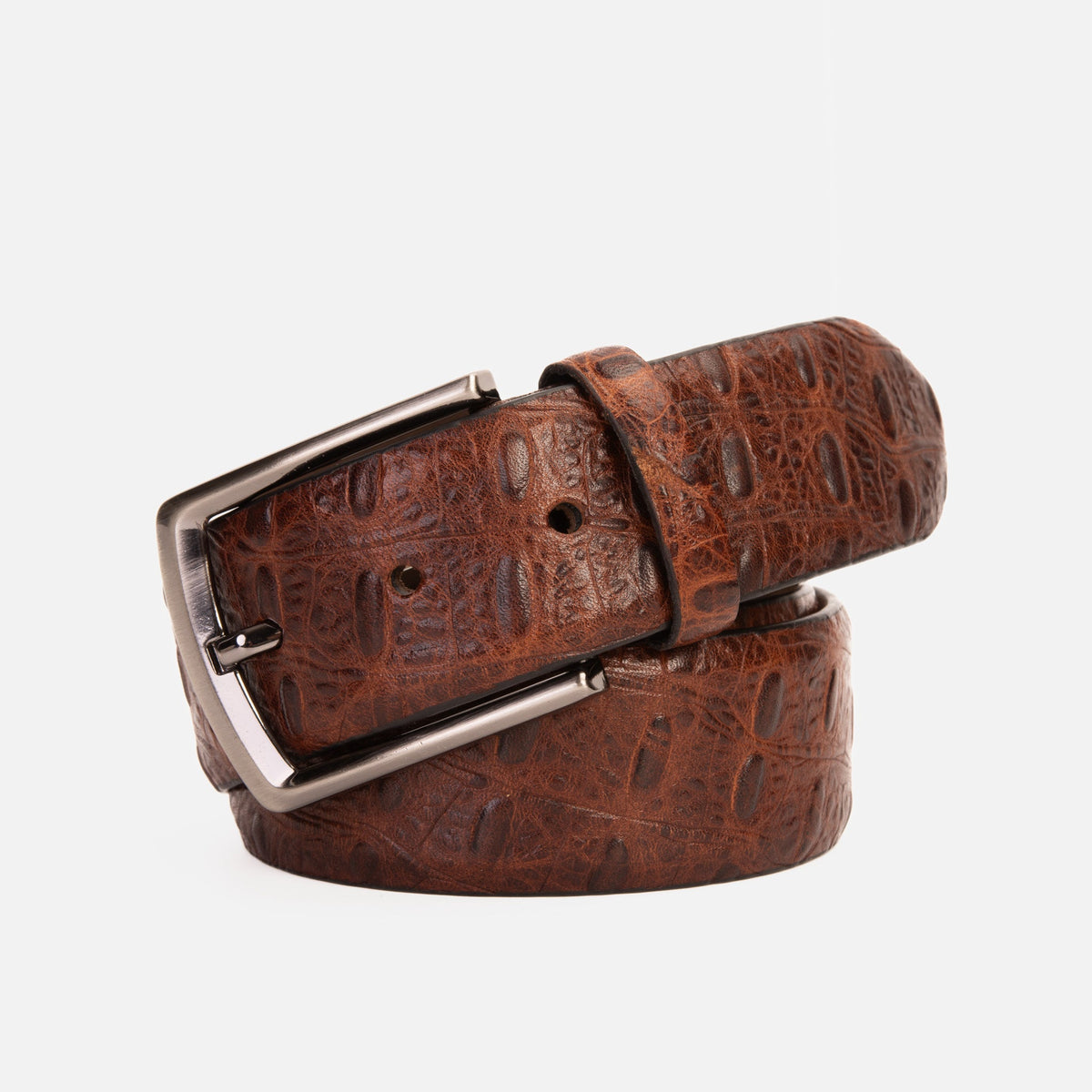 The Randor Brown Leather Belt - Vinci Leather