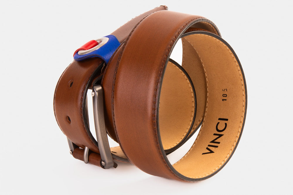 The Jackie Tan Leather Belt - Vinci Leather