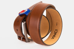 The Jackie Tan Leather Belt - Vinci Leather