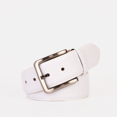 The Urgup White Calfskin Belt - Vinci Leather