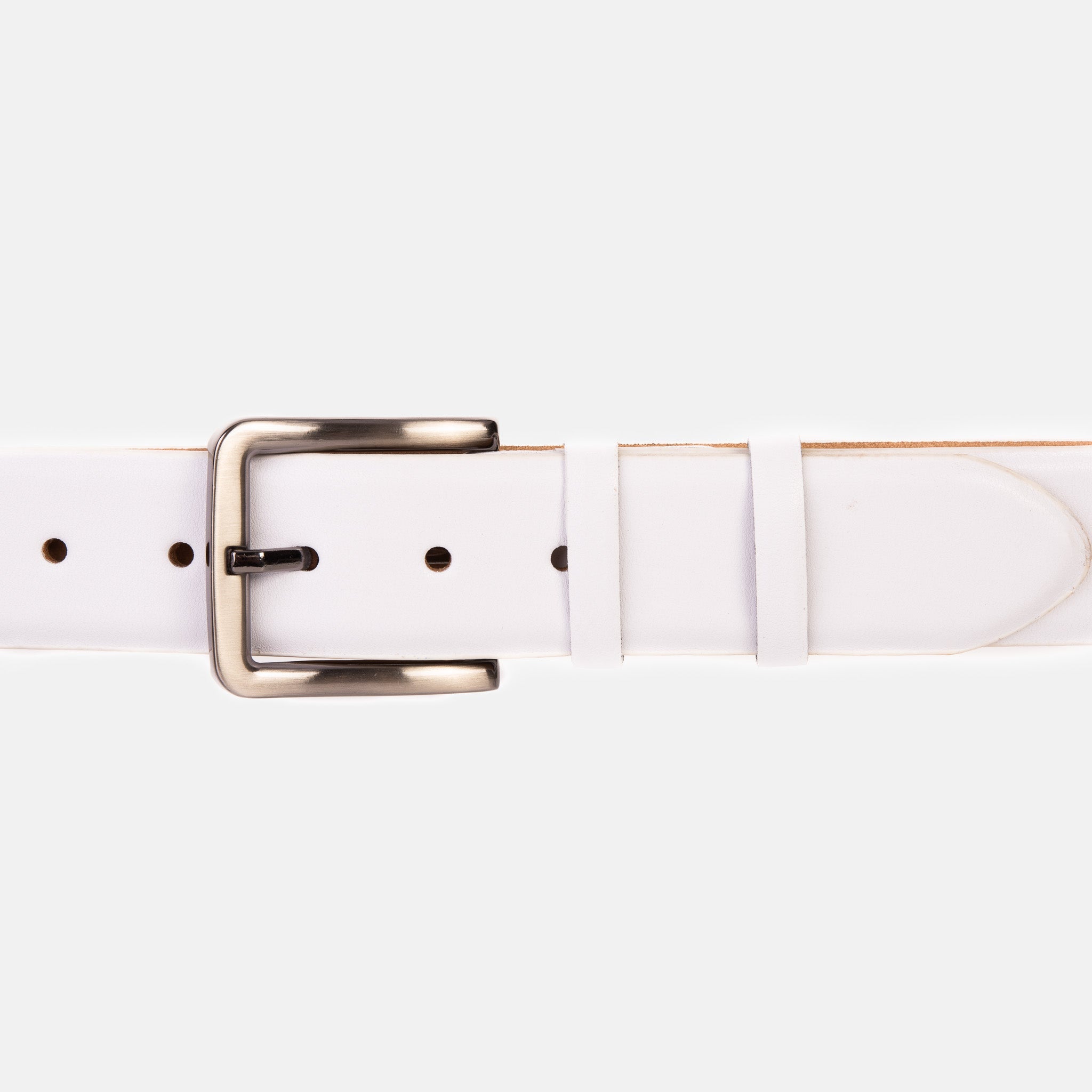 The Urgup White Calfskin Belt - Vinci Leather