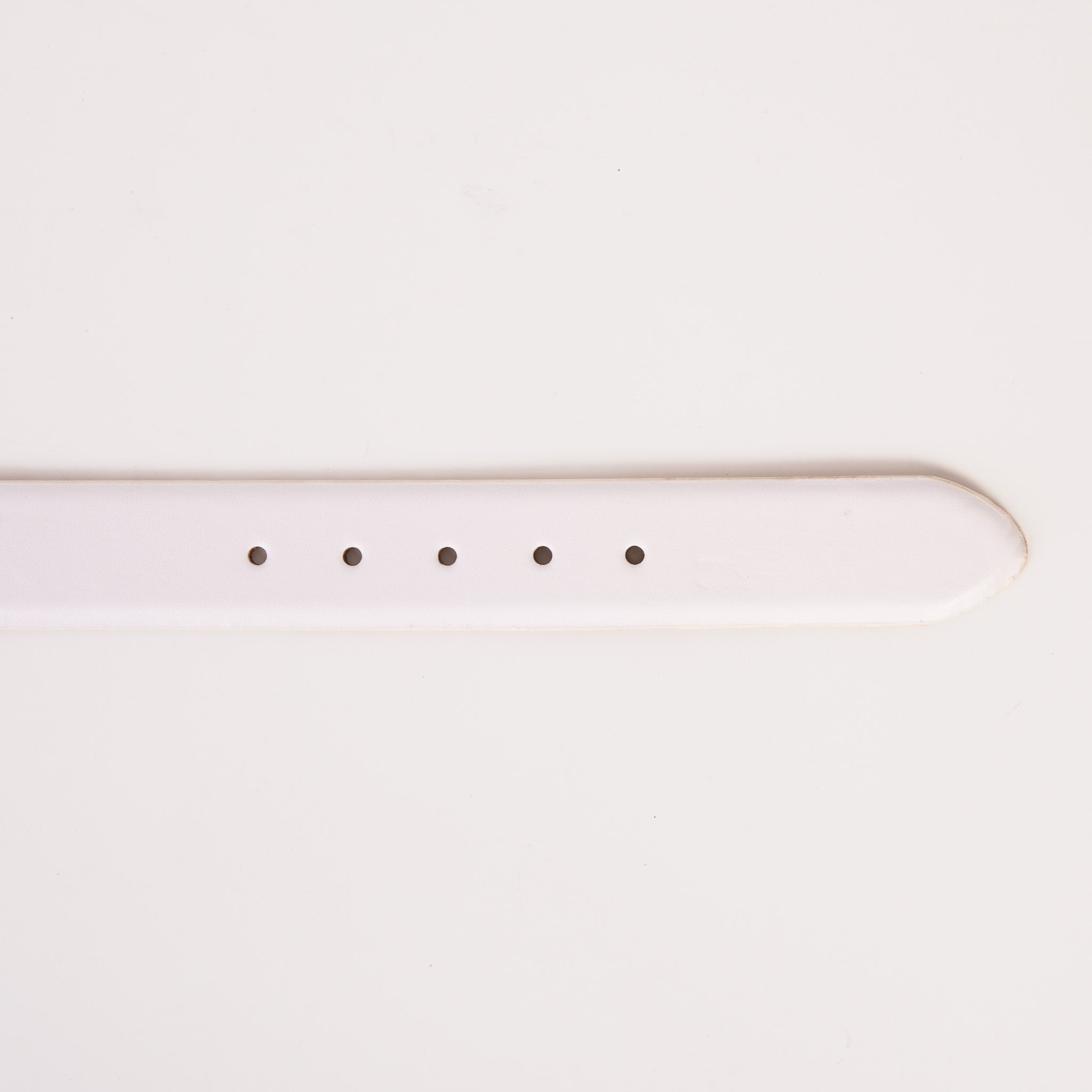 The Urgup White Calfskin Belt - Vinci Leather
