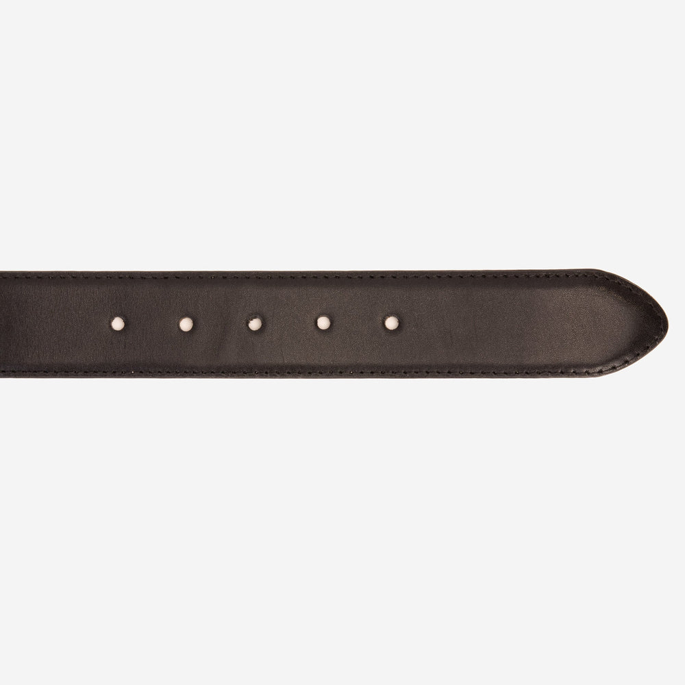 The Torino Black Calfskin Belt - Vinci Leather
