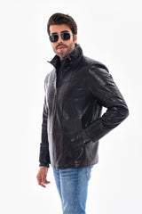 The Nero Black Leather Jacket - Vinci Leather
