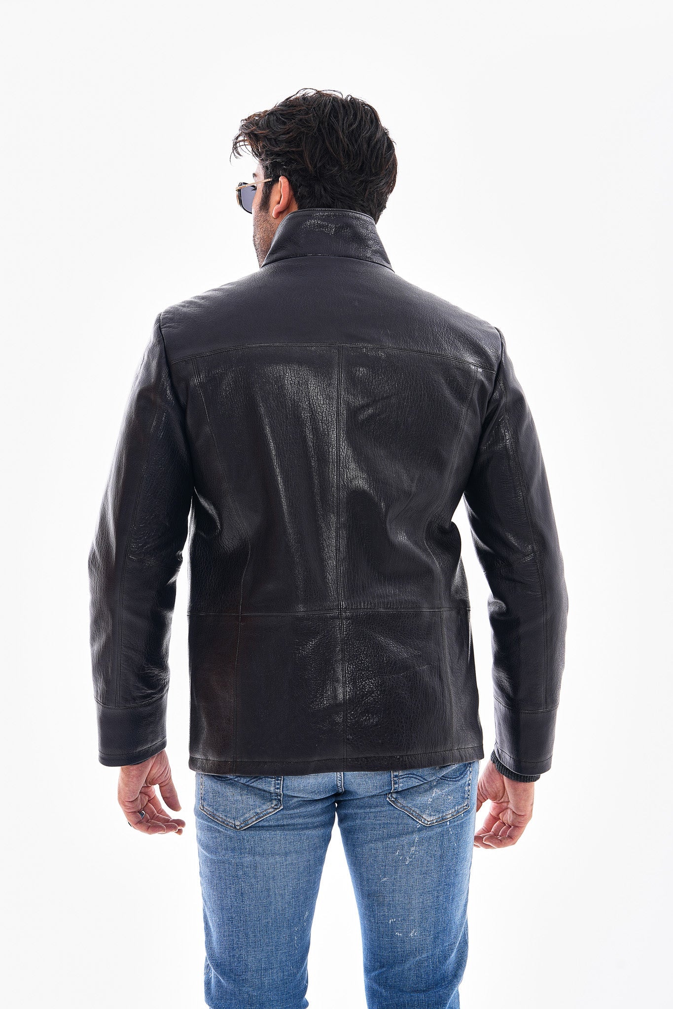 The Nero Black Leather Jacket - Vinci Leather
