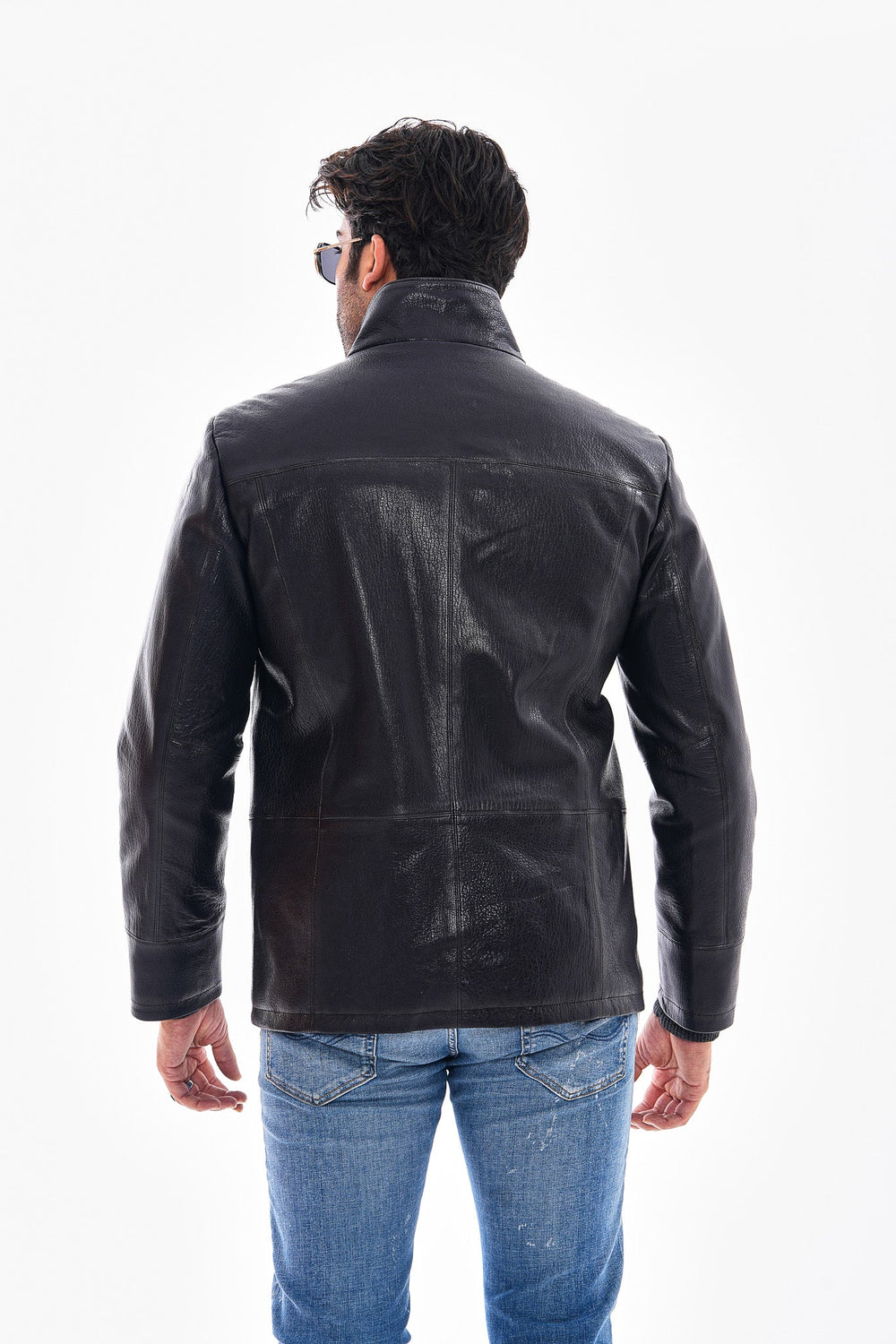 The Nero Black Leather Jacket - Vinci Leather