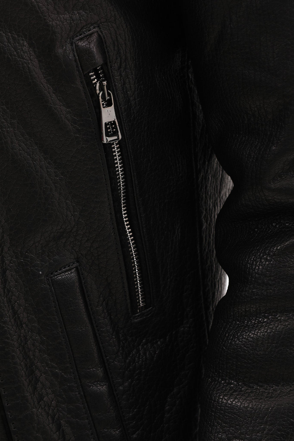 The Bergamo Black Shearling Leather Jacket - Vinci Leather