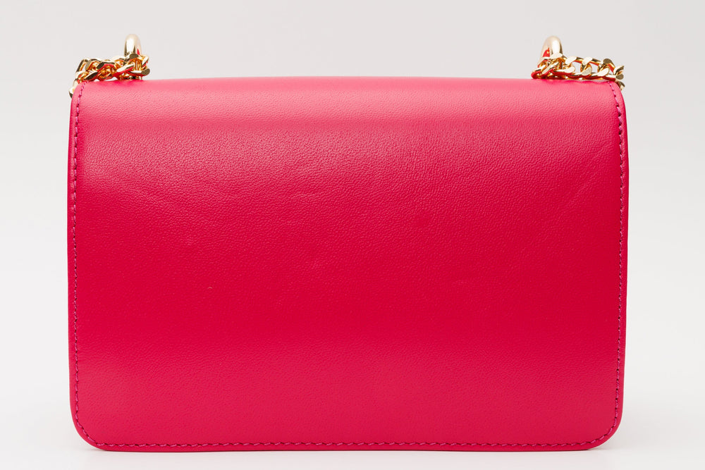 The Maneadero Fuchsia Leather Handbag - Vinci Leather