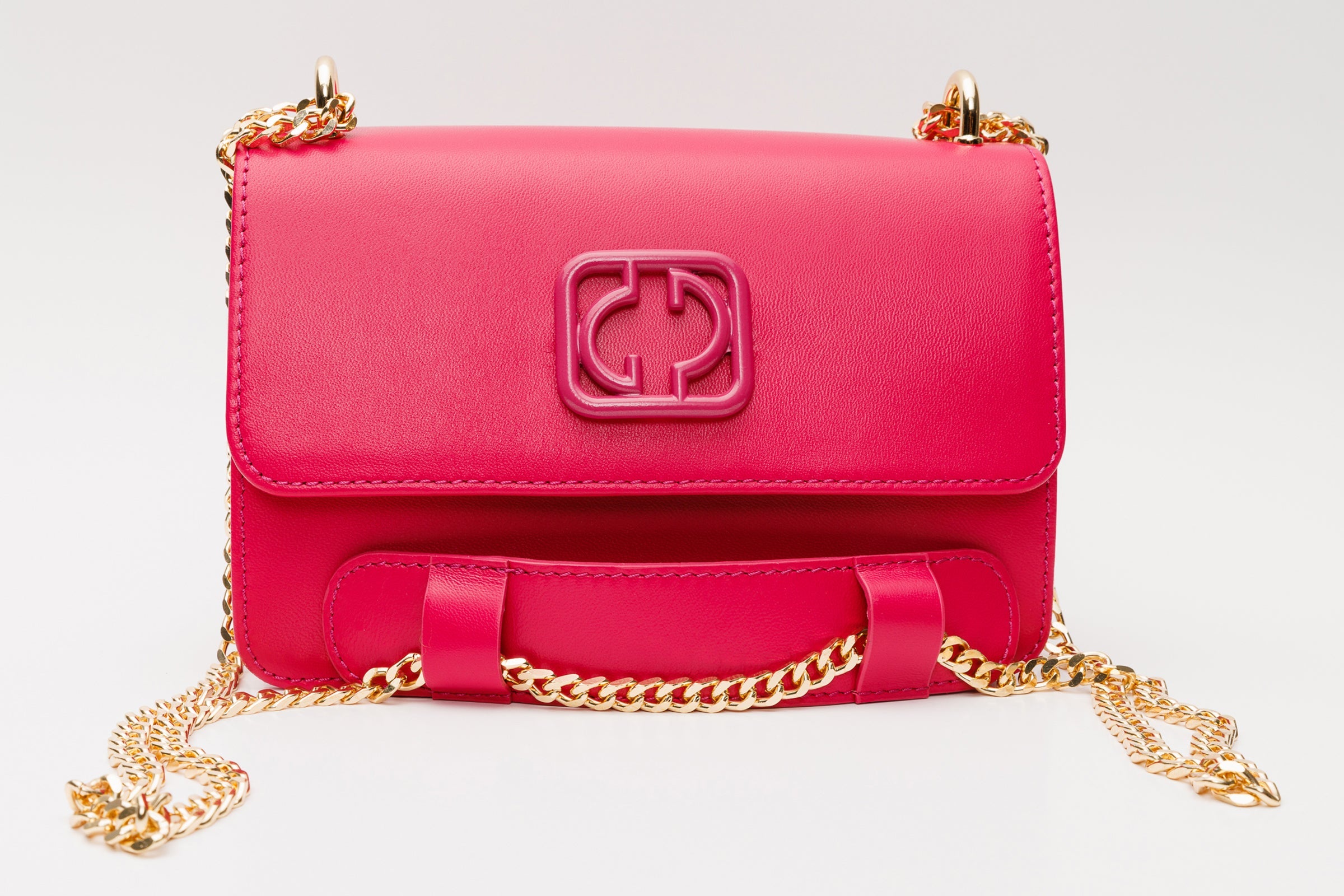 The Maneadero Fuchsia Leather Handbag - Vinci Leather