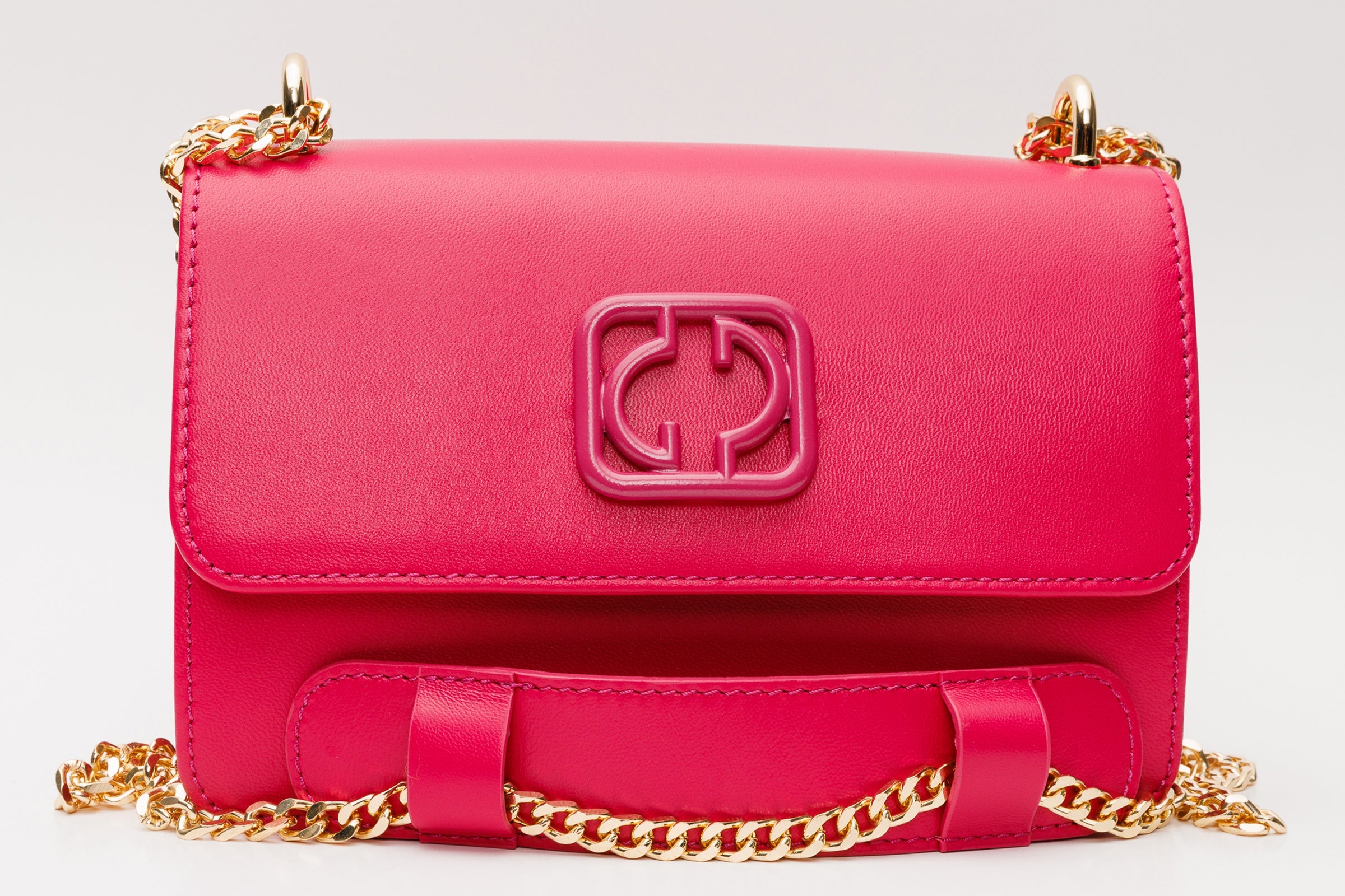 The Maneadero Fuchsia Leather Handbag - Vinci Leather
