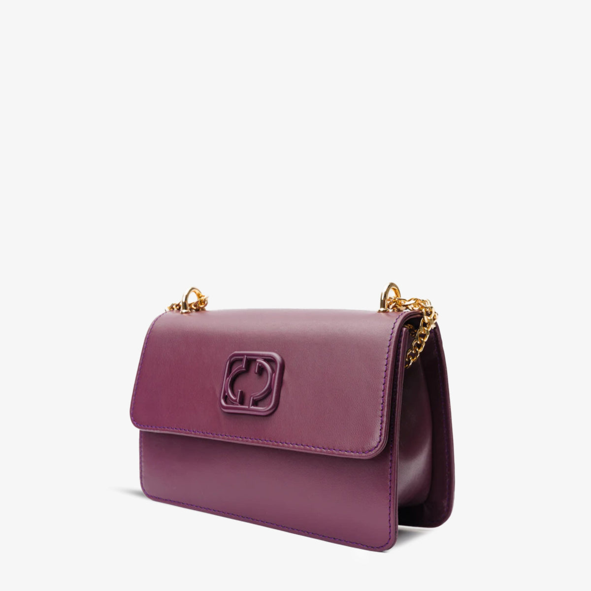 The Maneadero Purple Leather Handbag - Vinci Leather