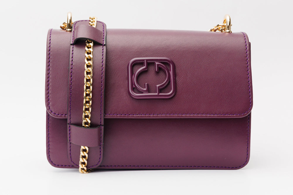 The Maneadero Purple Leather Handbag - Vinci Leather