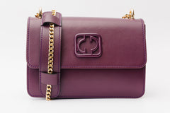 The Maneadero Purple Leather Handbag - Vinci Leather