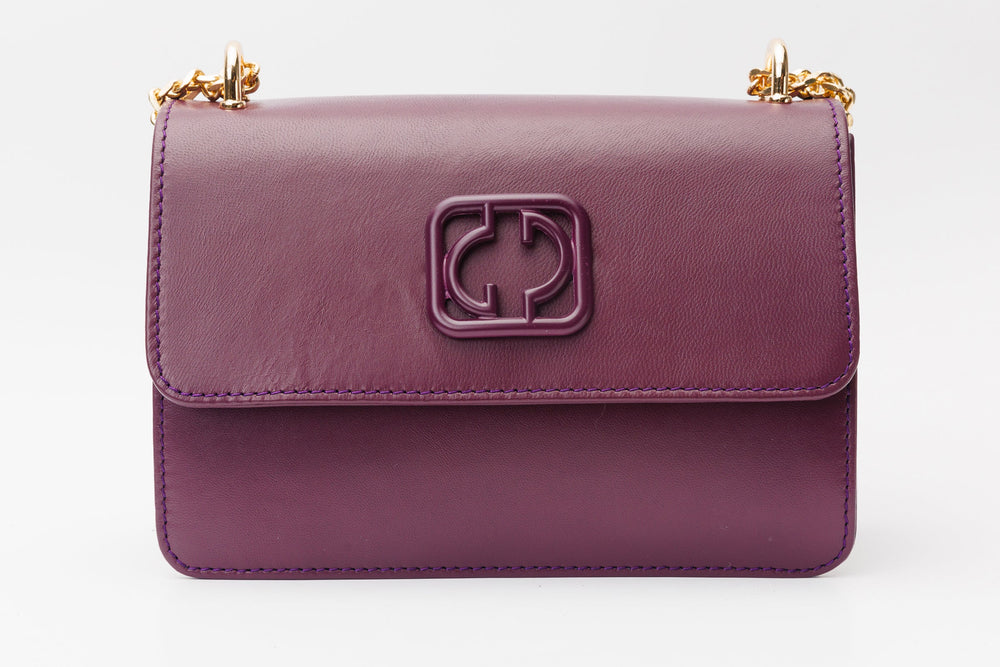 The Maneadero Purple Leather Handbag - Vinci Leather