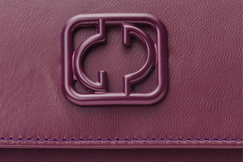 The Maneadero Purple Leather Handbag - Vinci Leather