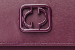 The Maneadero Purple Leather Handbag - Vinci Leather
