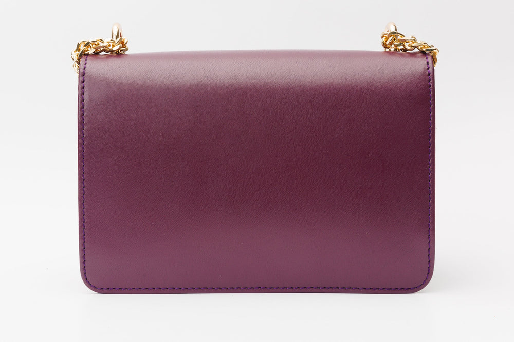 The Maneadero Purple Leather Handbag - Vinci Leather