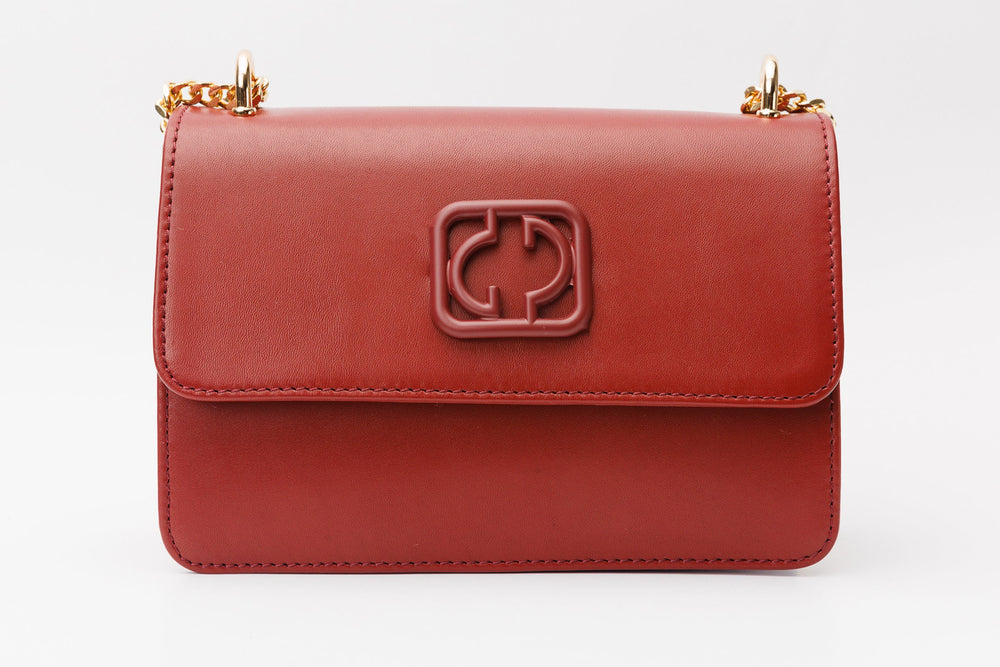 The Maneadero Dark Red Leather Handbag - Vinci Leather