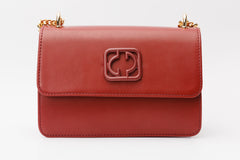 The Maneadero Dark Red Leather Handbag - Vinci Leather