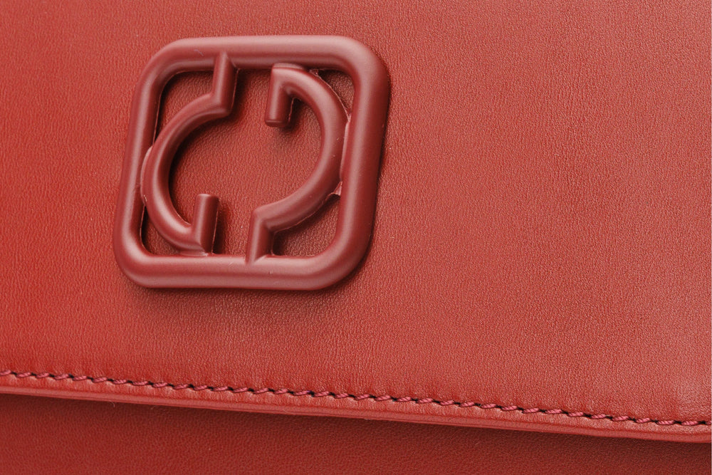 The Maneadero Dark Red Leather Handbag - Vinci Leather