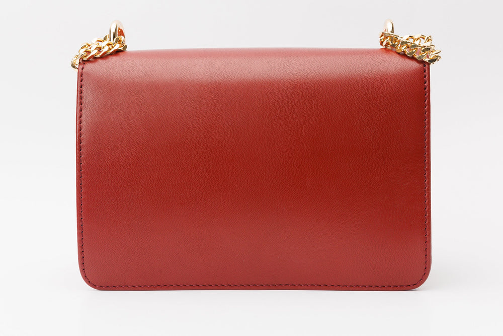 The Maneadero Dark Red Leather Handbag - Vinci Leather