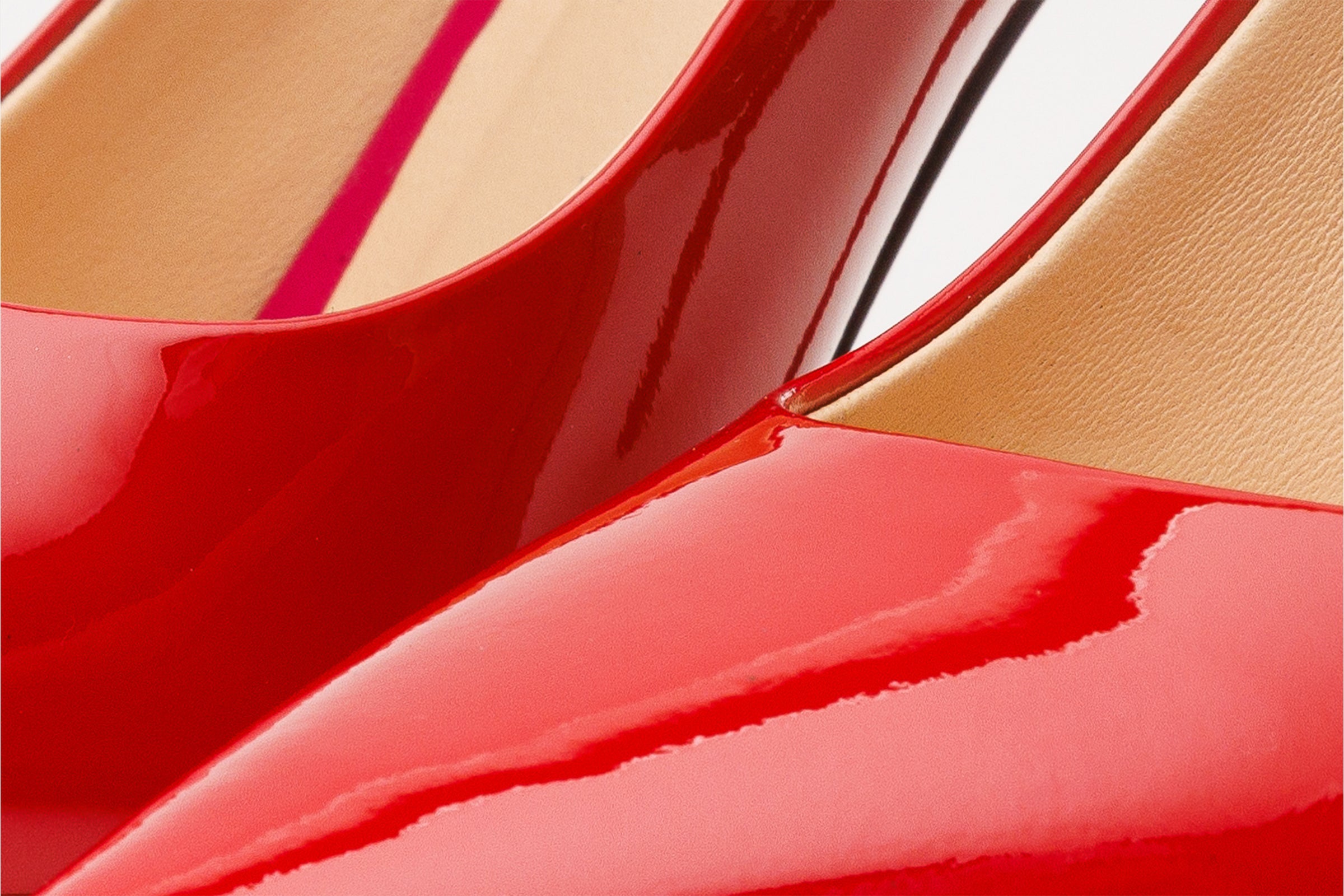 The Ege Red Leather Pump Fuchsia Sole Shoe - Vinci Leather