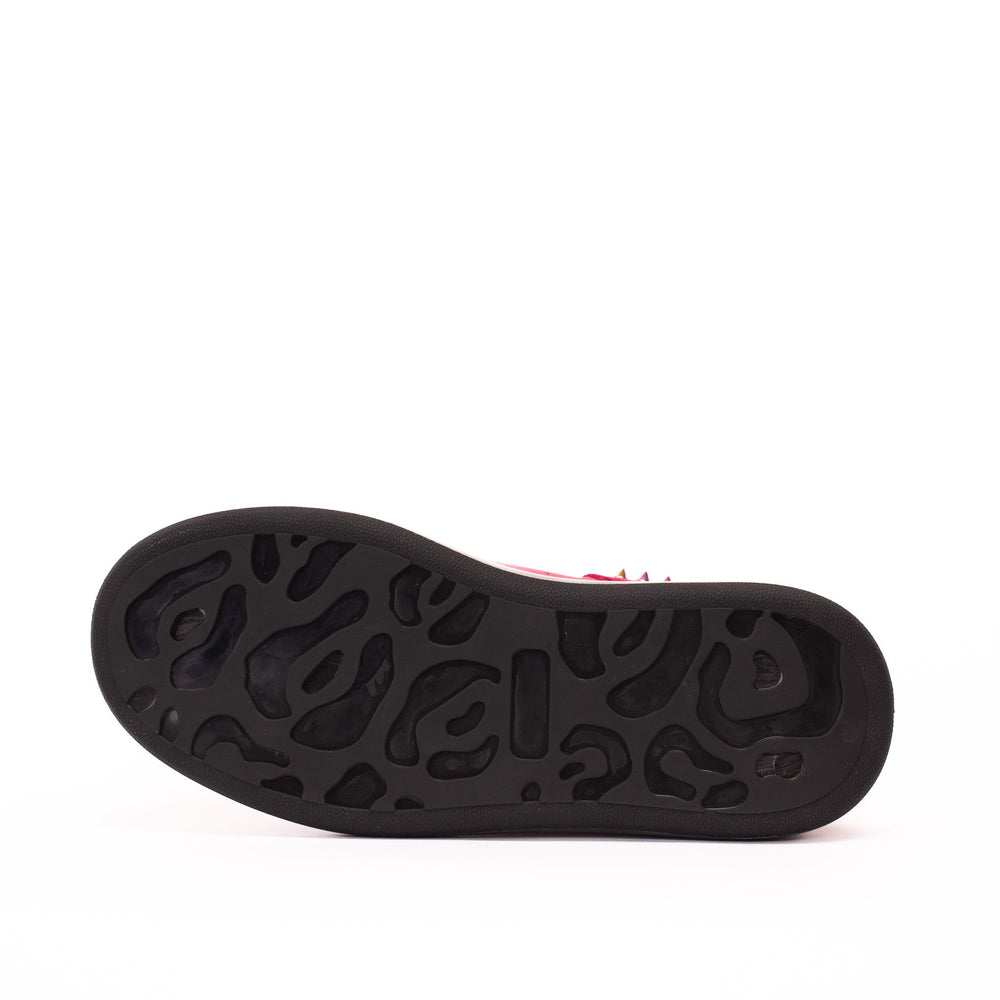 The Venezia Fuchsia Leather Sneaker - Vinci Leather