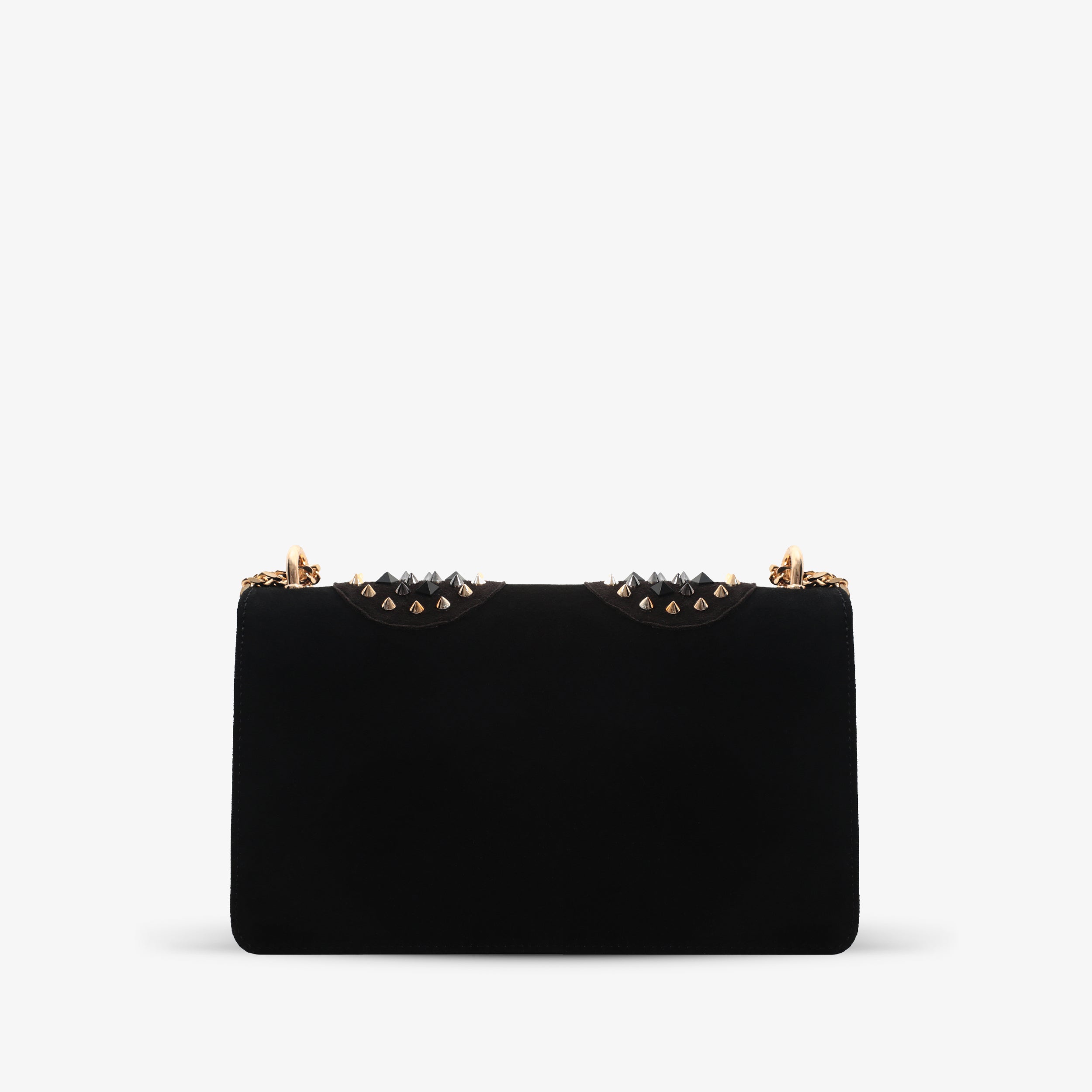 The Infanta Black Spike Leather Handbag - Vinci Leather