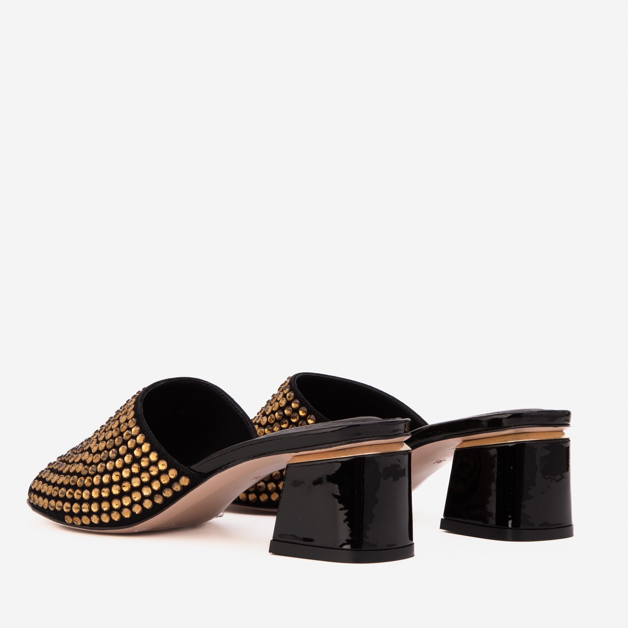 The Ailano Gold Glitter Leather Sandal - Vinci Leather
