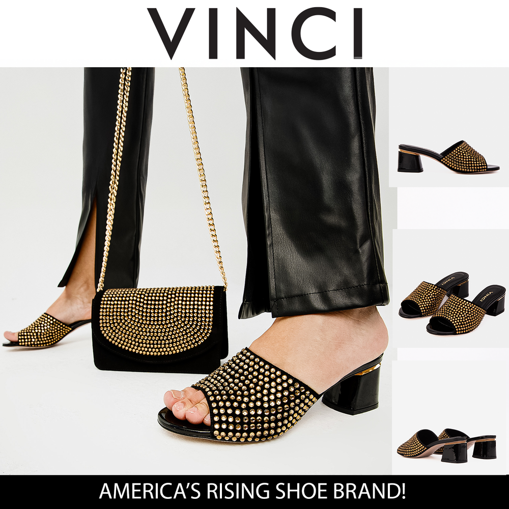 The Ailano Gold Glitter Leather Sandal - Vinci Leather