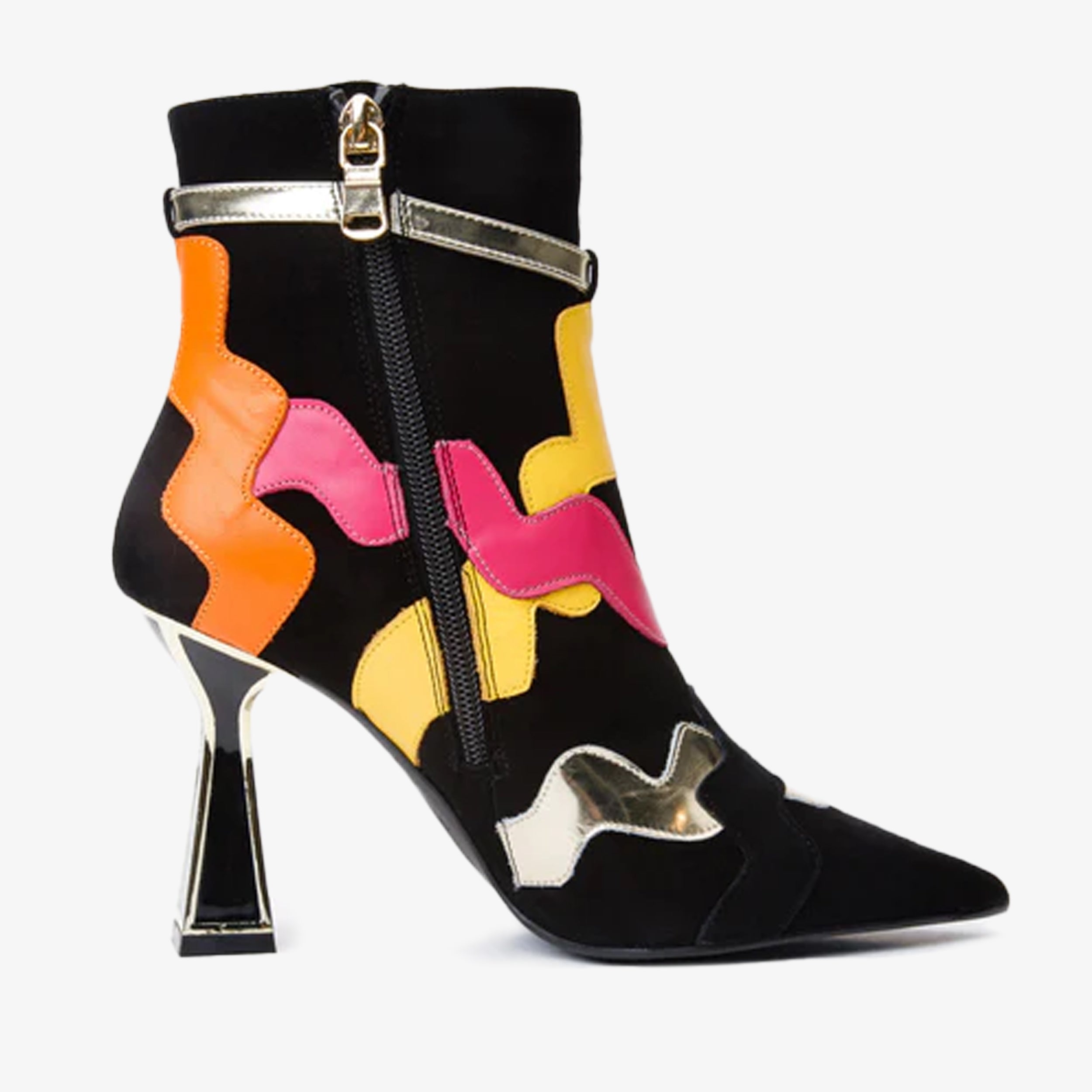 The Tario Black Suede Leather Ankle Boot - Vinci Leather